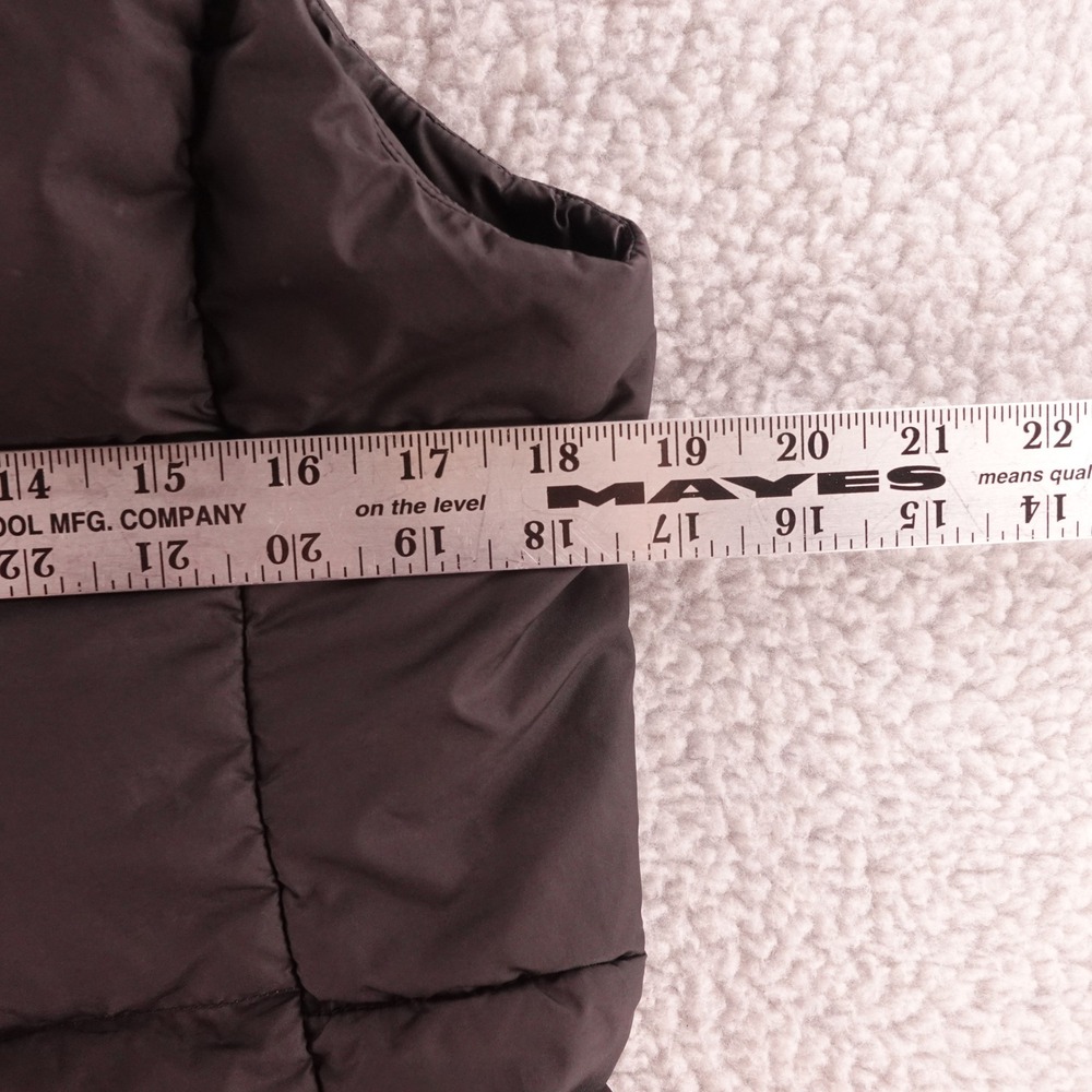 The North Face Womens Medium 550 Down Puffer Vest Black Quilted Insulated Shell - Picture 7 of 8